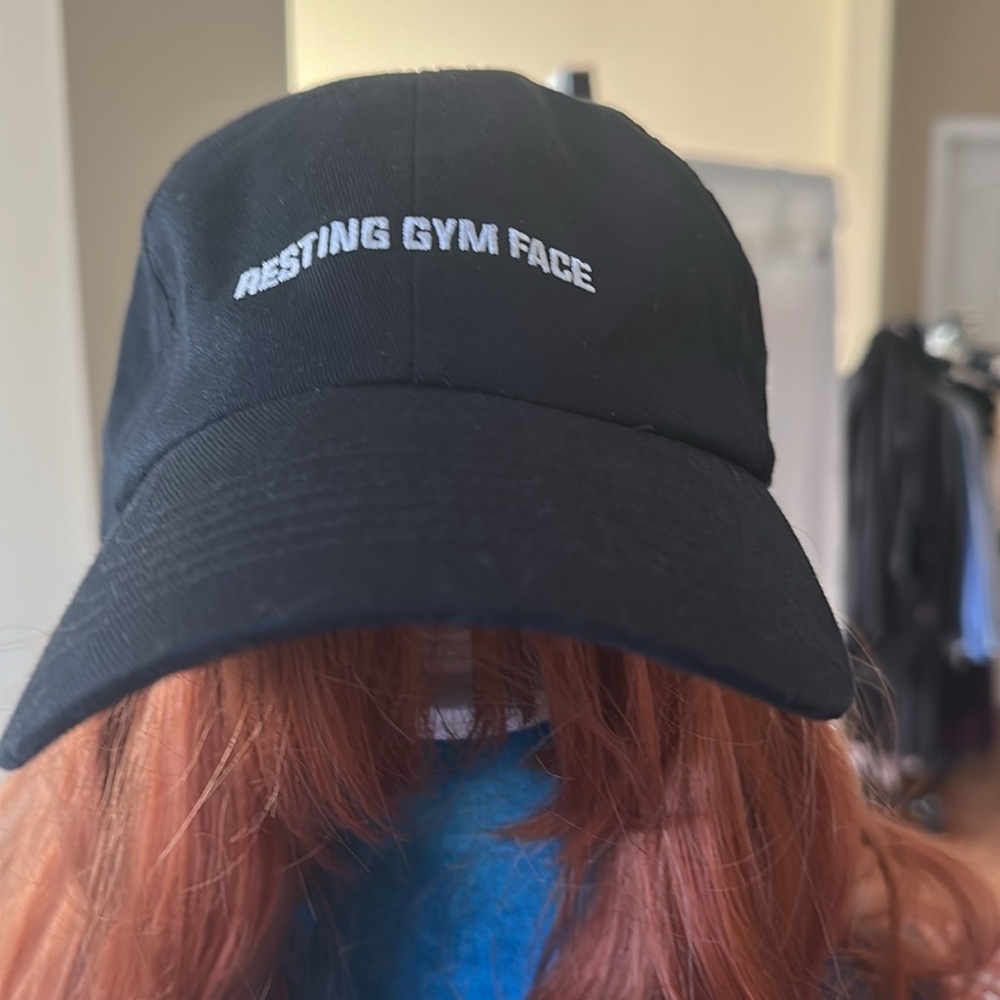 NWT ‘Resting Gym Face’ Black Cap by UnderArmour